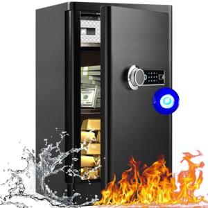 5.0 Cuft Biometric Safe: Fireproof & Waterproof