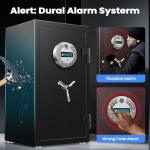 Fireproof Biometric Safe with Keypad and Handle
