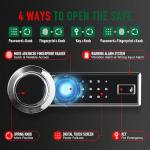 5.0 Cuft Biometric Safe: Fireproof & Waterproof