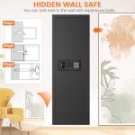 47.3" Fireproof Wall Safe with Shelves and Hooks