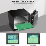 Kavey Biometric Fireproof Safe with Dual Alarm