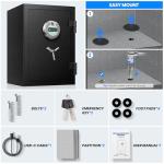 Large Fireproof Safe with Biometric Access