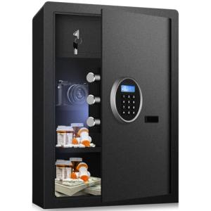 Fireproof Safe Box with LCD Display and Alarm