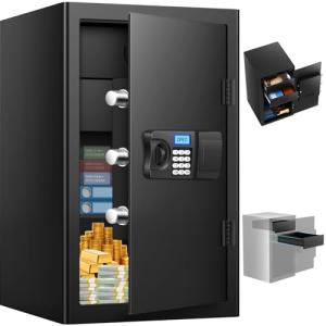 Extra Large Fireproof Safe with Keypad and Drawer