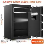 Extra Large Fireproof Waterproof Safe Box with Lock