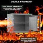 Kavey Biometric Fireproof Safe with Dual Alarm