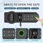 Fingerprint Security Safe with Fireproof Waterproof Bag