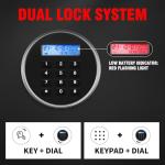 Fireproof Safe Box with LCD Display and Alarm