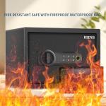 Fingerprint Security Safe with Fireproof Waterproof Bag