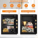 Fireproof Home Safe with Digital Lock and Bag