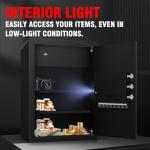 Fireproof Safe Box with LCD Display and Alarm