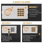 Fireproof Home Safe with Digital Lock and Bag