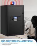 Extra Large Fireproof Safe with Keypad and Drawer