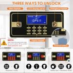 Large Fireproof Waterproof Home Safe Box with Lock