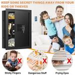 Tall Fireproof Wall Safe for Firearms and Valuables