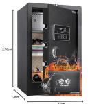 JINXNOBI 70cm Fire Retardant Safe with Keypad