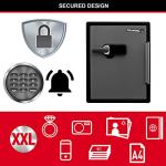Fireproof Waterproof Safe with Alarm and Keypad