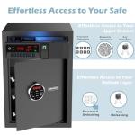 Sliding-Away Drawer Safe with LCD Display