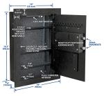 Viking VS-52BLX Biometric Wall Safe