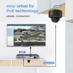 4K PoE Security Camera System with 16 Dome Cameras