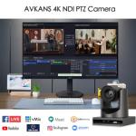 4K PTZ Camera with 20X Zoom and Live Streaming