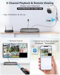 8MP 4K HD Wired Dome Security Camera System