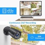 ZOSI 8CH CCTV System with AI Detection & Night Vision