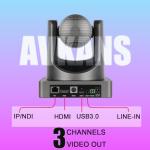 4K PTZ Camera with 20X Zoom and Live Streaming