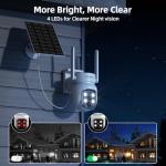 4MP Solar-Powered Home Security Camera System