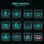 4K PTZ Camera with 20X Zoom and Live Streaming