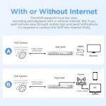 4K PoE Security Camera System with 16 Dome Cameras