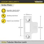 Sleek Nickel Internal Tubular Mortice Latch