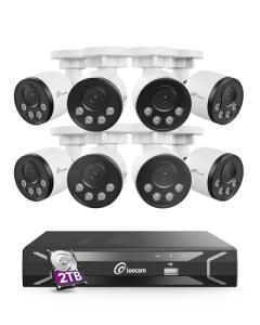 Loocam PoE Surveillance Camera System with 4MP Cameras