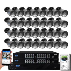 4K Security Camera System with AI Detection