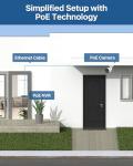 Loocam PoE Surveillance Camera System with 4MP Cameras