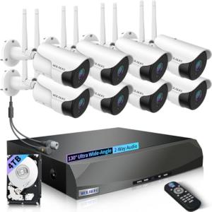 5MP Outdoor Security Camera System with 2-Way Audio