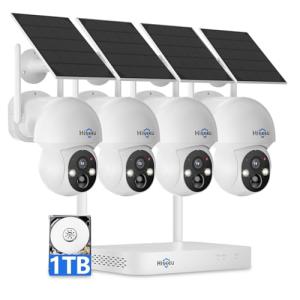 Hiseeu Solar Wireless Security Camera System Kit