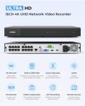 H.VIEW 4K 16CH Security Camera System with 16 Cameras