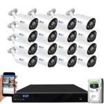 16-Channel 4K IP Security Camera System