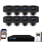8MP 4K IP NVR Dome Camera System