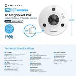 Amcrest 360° 12MP Fisheye Security Camera