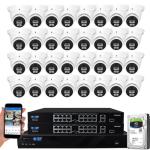 32-Channel 4K Security Camera System with Night Vision