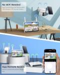 Solar Wireless Security Camera System with Monitor