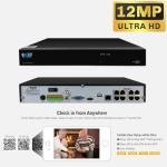 4K Weatherproof Security Camera System with Microphone