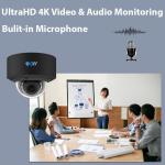 8MP 4K IP NVR Dome Camera System