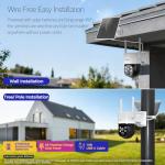 XMARTO 2K HD Solar Security Camera with Night Vision