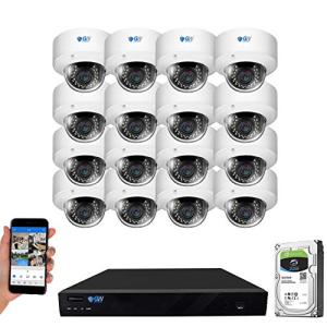 16-Channel 4K NVR Security Camera System 5MP