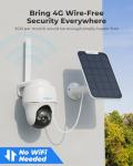 Solar-Powered 4G LTE Outdoor Security Camera System