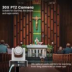 30X PTZ Security Camera with Auto-Tracking and Zoom