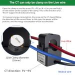 Smart Home Energy Monitor with WiFi and Clamps